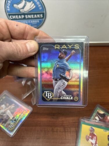 Cheap Sneaks Footwear/Sports Cards Baseball Card Tampa Bay Rays 2024 Topps Logofractor/Refractor Lot Pepiot,Lopez RC, C