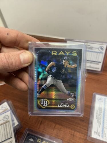 Cheap Sneaks Footwear/Sports Cards Baseball Card Tampa Bay Rays 2024 Topps Logofractor/Refractor Lot Pepiot,Lopez RC, C