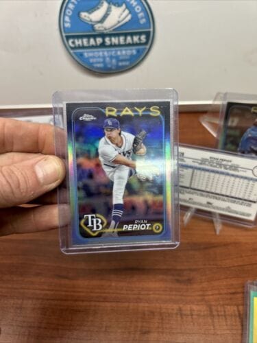 Cheap Sneaks Footwear/Sports Cards Baseball Card Tampa Bay Rays 2024 Topps Logofractor/Refractor Lot Pepiot,Lopez RC, C