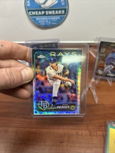 Cheap Sneaks Footwear/Sports Cards Baseball Card Tampa Bay Rays 2024 Topps Logofractor/Refractor Lot Pepiot,Lopez RC, C