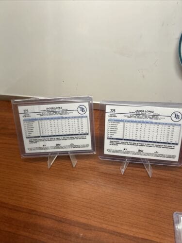 Cheap Sneaks Footwear/Sports Cards Baseball Card Tampa Bay Rays 2024 Topps Logofractor/Refractor Lot Pepiot,Lopez RC, C