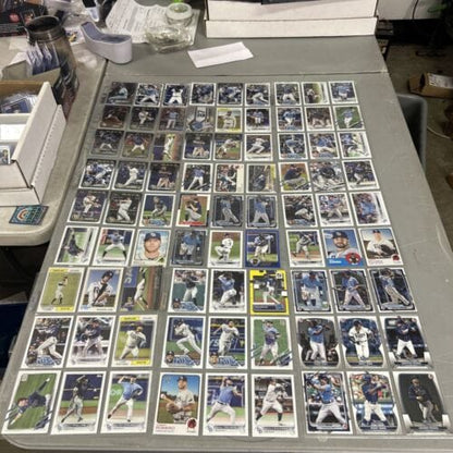 Cheap Sneaks Footwear/Sports Cards Baseball Card Tampa Bay Rays 81 Card Lot (9 Binder Pages) 2022-2024 Topps/Chrome/Bow