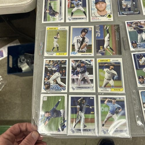 Cheap Sneaks Footwear/Sports Cards Baseball Card Tampa Bay Rays 81 Card Lot (9 Binder Pages) 2022-2024 Topps/Chrome/Bow