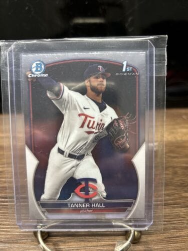 Cheap Sneaks Footwear/Sports Cards Baseball Card Tanner Hall 2023 Bowman Draft 1st Chrome Base Minnesota Twins #BDC-174