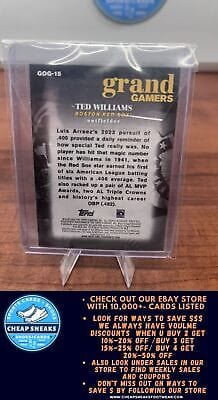 Cheap Sneaks Footwear/Sports Cards Baseball Card Ted Williams 2024 Topps Grand Gamers #GOG-15 Boston Red Sox