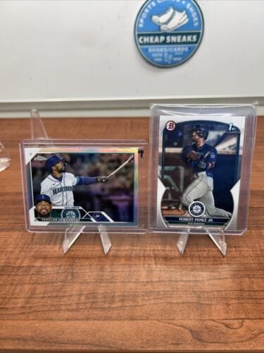 Cheap Sneaks Footwear/Sports Cards Baseball Card Teoscar Hernandez 2023 Topps Chrome B Silver Refractor #63+ Bonus Card