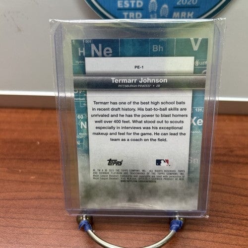 Cheap Sneaks Footwear/Sports Cards Baseball Card Termarr Johnson 2023 Bowman Platinum Precious Elements #PE-1 Pittsburg