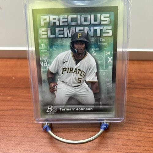 Cheap Sneaks Footwear/Sports Cards Baseball Card Termarr Johnson 2023 Bowman Platinum Precious Elements #PE-1 Pittsburg