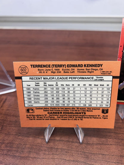Cheap Sneaks Footwear/Sports Cards Baseball Card Terry Kennedy 1990 Donruss #602 San Francisco Giants