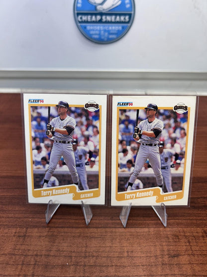 Cheap Sneaks Footwear/Sports Cards Baseball Card Terry Kennedy 1990 Fleer #58 San Francisco Giants