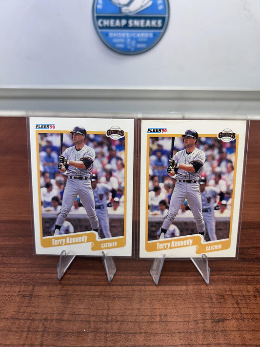 Cheap Sneaks Footwear/Sports Cards Baseball Card Terry Kennedy 1990 Fleer #58 San Francisco Giants