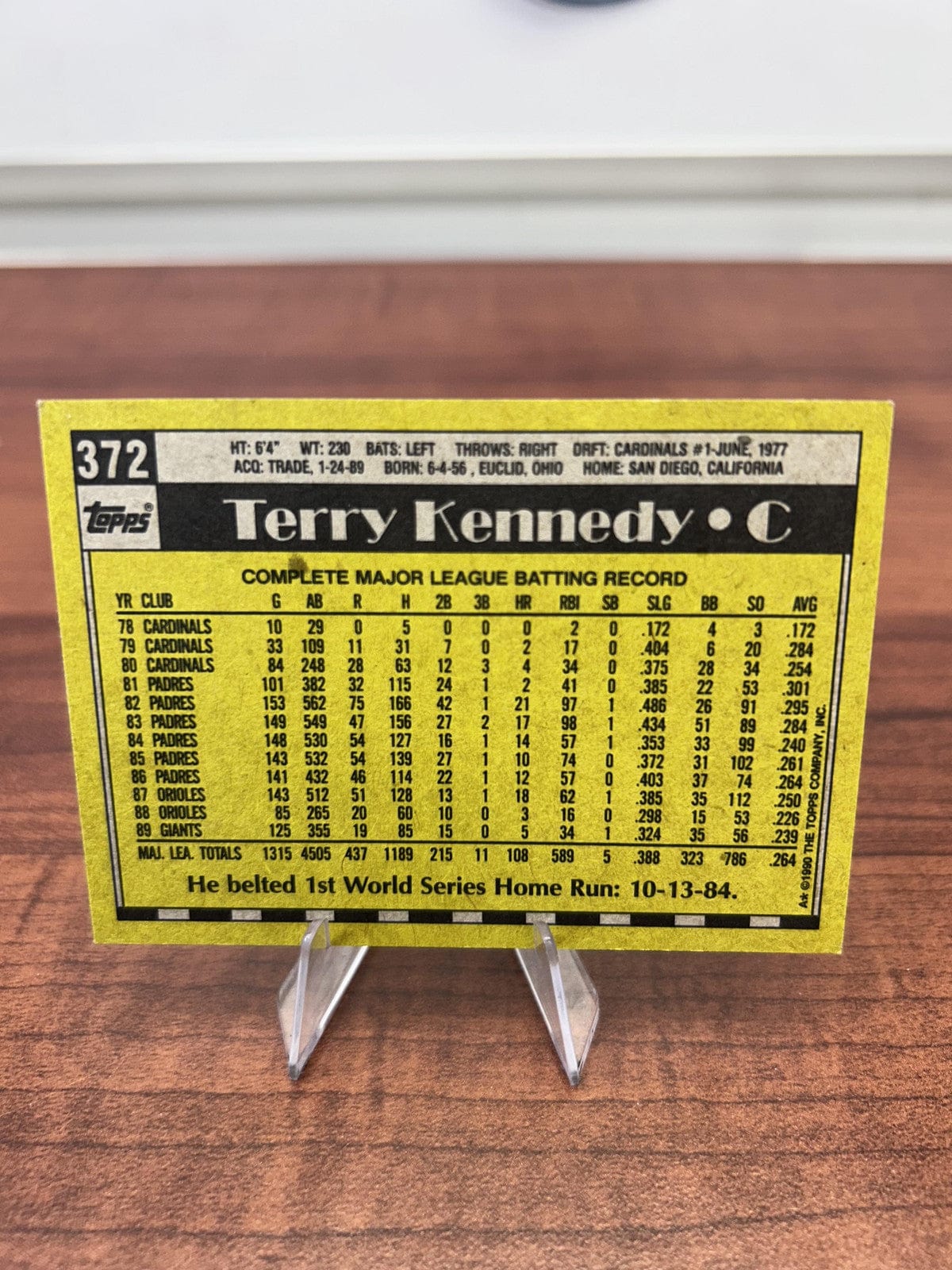 Cheap Sneaks Footwear/Sports Cards Baseball Card Terry Kennedy 1990 Topps #372 San Francisco Giants