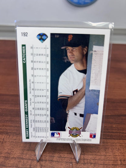 Cheap Sneaks Footwear/Sports Cards Baseball Card Terry Kennedy 1992 Upper Deck #192 San Francisco Giants