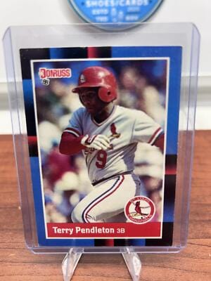 Cheap Sneaks Footwear/Sports Cards Baseball Card Terry Pendleton 1988 Donruss #454a St. Louis Cardinals