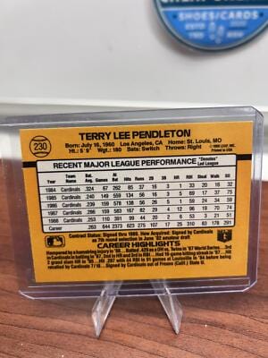 Cheap Sneaks Footwear/Sports Cards Baseball Card Terry Pendleton 1989 Donruss #230a St. Louis Cardinals