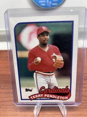 Cheap Sneaks Footwear/Sports Cards Baseball Card Terry Pendleton 1989 Topps #375 St. Louis Cardinals