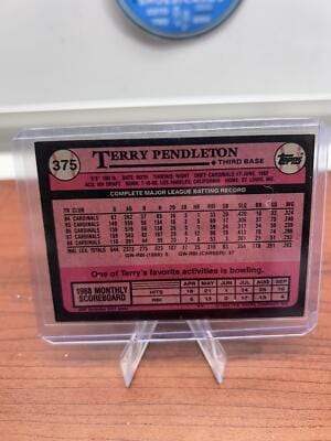 Cheap Sneaks Footwear/Sports Cards Baseball Card Terry Pendleton 1989 Topps #375 St. Louis Cardinals