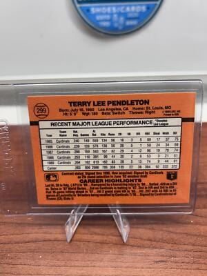Cheap Sneaks Footwear/Sports Cards Baseball Card Terry Pendleton 1990 Donruss #299c St. Louis Cardinals