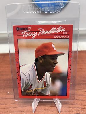 Cheap Sneaks Footwear/Sports Cards Baseball Card Terry Pendleton 1990 Donruss #299c St. Louis Cardinals