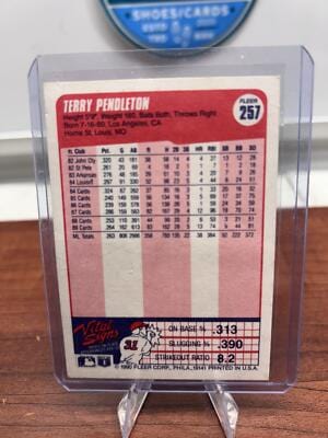 Cheap Sneaks Footwear/Sports Cards Baseball Card Terry Pendleton 1990 Fleer #257b St. Louis Cardinals