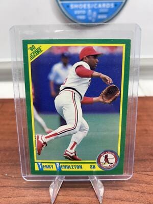 Cheap Sneaks Footwear/Sports Cards Baseball Card Terry Pendleton 1990 Score #208 St. Louis Cardinals