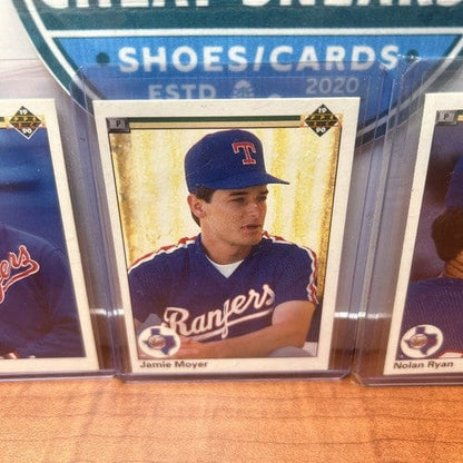 Cheap Sneaks Footwear/Sports Cards Baseball Card Texas Rangers Lot(4)1990 Upper Deck Pitchers Nolan Ryan,K.Brown,B.Witt