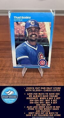 Cheap Sneaks Footwear/Sports Cards Baseball Card Thad Bosley 1987 Fleer #555 Chicago Cubs