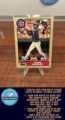 Cheap Sneaks Footwear/Sports Cards Baseball Card Thad Bosley 1987 Topps #58 Chicago Cubs