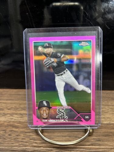 Cheap Sneaks Footwear/Sports Cards Baseball Card Tim Anderson 2023 Topps Chrome Baseball Pink Refractor # 211