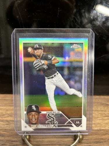 Cheap Sneaks Footwear/Sports Cards Baseball Card Tim Anderson 2023 Topps Chrome Refractor #211 Chicago White Sox
