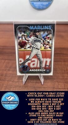 Cheap Sneaks Footwear/Sports Cards Baseball Card Tim Anderson 2024 Topps #560 Miami Marlins