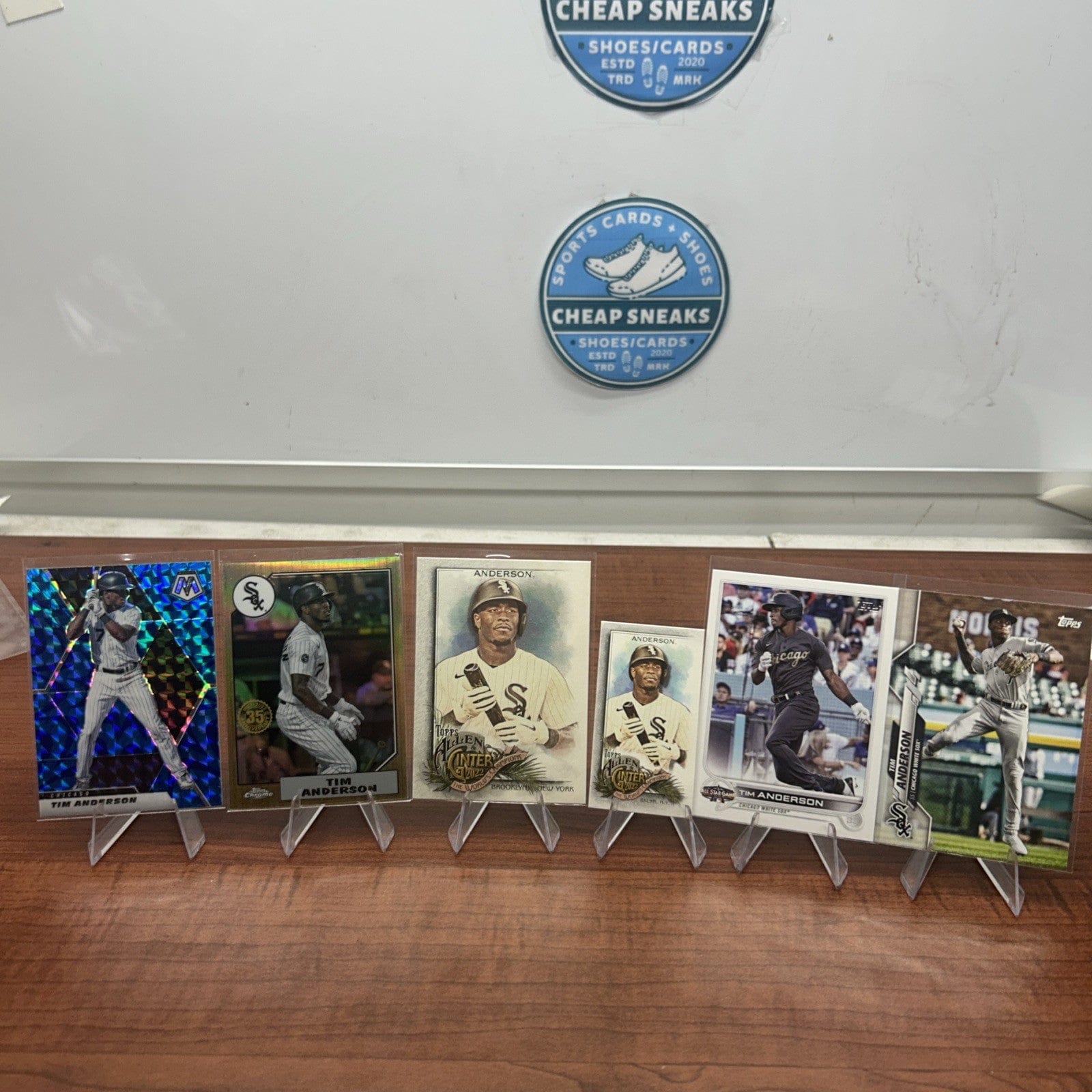 Cheap Sneaks Footwear/Sports Cards Baseball Card Tim Anderson Lot (6) Chicago White Sox 2022 Topps Chrome, Allen &Ginte