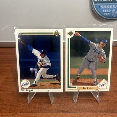 Cheap Sneaks Footwear/Sports Cards Baseball Card Tim Crews 1990 Upper Deck #670 91 Upper Deck Los Angeles Dodgers Baseb