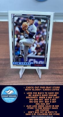 Cheap Sneaks Footwear/Sports Cards Baseball Card Tim Leary 1992 Topps #778 New York Yankees
