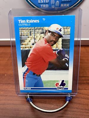 Cheap Sneaks Footwear/Sports Cards Baseball Card Tim Raines 1987 Fleer Baseball Card #328 Montreal Expos
