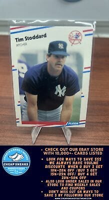 Cheap Sneaks Footwear/Sports Cards Baseball Card Tim Stoddard 1988 Fleer #222 New York Yankees