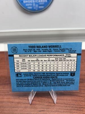 Cheap Sneaks Footwear/Sports Cards Baseball Card Todd Worrell 1988 Donruss #386b St. Louis Cardinals