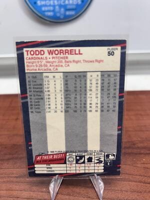 Cheap Sneaks Footwear/Sports Cards Baseball Card Todd Worrell 1988 Fleer Glossy #50 St. Louis Cardinals