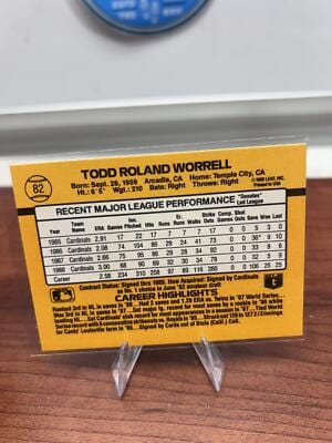 Cheap Sneaks Footwear/Sports Cards Baseball Card Todd Worrell 1989 Donruss #82c St. Louis Cardinals