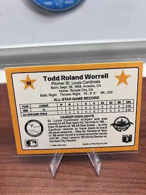 Cheap Sneaks Footwear/Sports Cards Baseball Card Todd Worrell 1989 Donruss All-Stars #60 St. Louis Cardinals