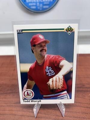 Cheap Sneaks Footwear/Sports Cards Baseball Card Todd Worrell 1990 Upper Deck #467 St. Louis Cardinals
