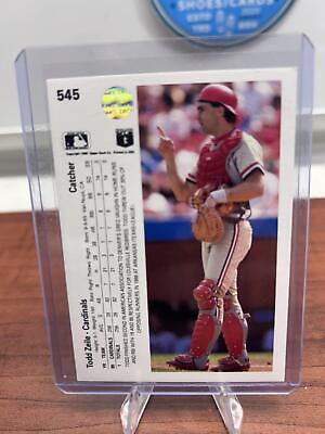 Cheap Sneaks Footwear/Sports Cards Baseball Card Todd Zeile 1990 Upper Deck #545 St. Louis Cardinals