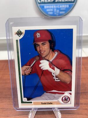 Cheap Sneaks Footwear/Sports Cards Baseball Card Todd Zeile 1991 Upper Deck #164d St. Louis Cardinals