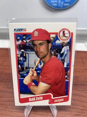 Cheap Sneaks Footwear/Sports Cards Baseball Card Todd Zeile RC 1990 Fleer #265b St. Louis Cardinals