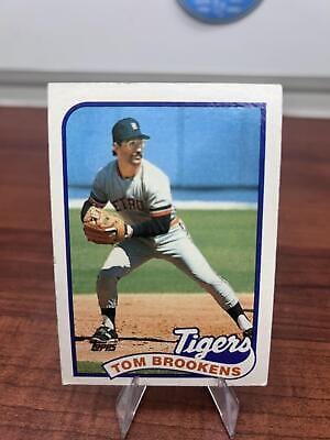 Cheap Sneaks Footwear/Sports Cards Baseball Card Tom Brookens 1989 Topps #342 Detroit Tigers