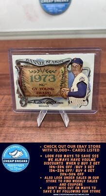 Cheap Sneaks Footwear/Sports Cards Baseball Card Tom Seaver 2022 Topps Allen & Ginter Banner Seasons #BS-28 New York Me