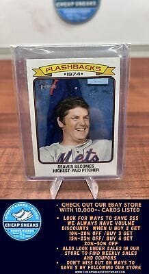 Cheap Sneaks Footwear/Sports Cards Baseball Card Tom Seaver 2023 Topps Heritage Baseball Flashbacks #BF-1 New York Mets
