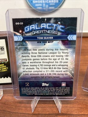 Cheap Sneaks Footwear/Sports Cards Baseball Card Tom Seaver 2024 Topps Chrome Cosmic Galactic Greatness #GG-25 Mets + B