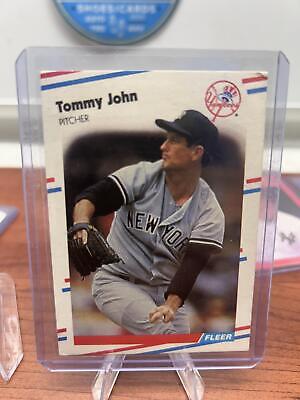 Cheap Sneaks Footwear/Sports Cards Baseball Card Tommy John 1988 Fleer Glossy #211 New York Yankees
