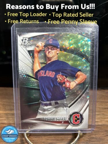 Cheap Sneaks Footwear/Sports Cards Baseball Card Tommy Mace 2022 Bowman Platinum Ice Foil Parallel Cleveland Guardians